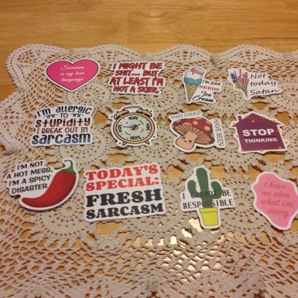 Sarcasm, Sass and Attitude Themed Stickers Bundle